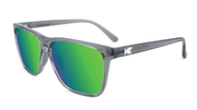 Knockaround Clear Grey /Green Moonshine Fast Lane Sports Polarized Sunglasses