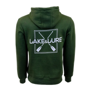 LAKE&LURE Paddle Crew Ridgeline Unisex Fleece Hoodie- Army Green