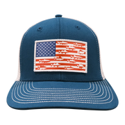 LAKE&LURE Patriot Fish Canvas Hat- Smoke Blue