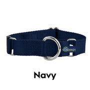 2HOUNDSDESIGN Keystone Nylon Martingale Collar - Navy Blue - MADE IN THE USA
