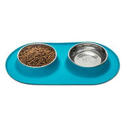 Messy Mutt Silicone Double Bowls Dog Feeder