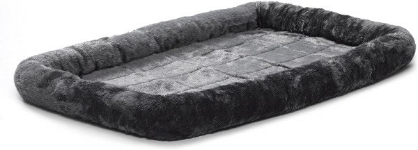 Midwest Quiet Time Gray Sheepskin Pet Bed -Various Sizes