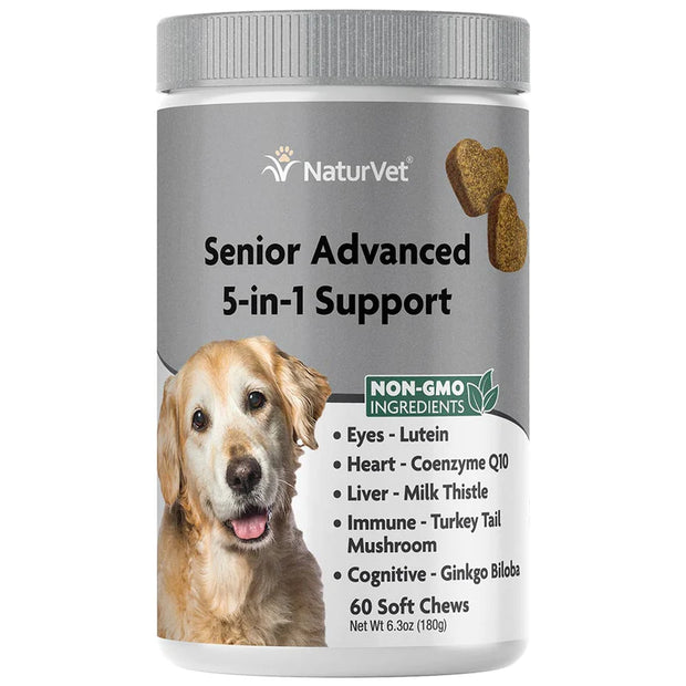 NaturVet Senior Advanced 5-in-1 Support Dog Chew