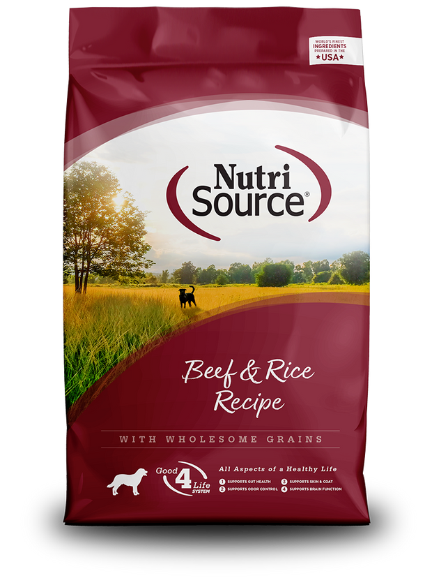 NUTRI SOURCE Beef and Rice Dog food