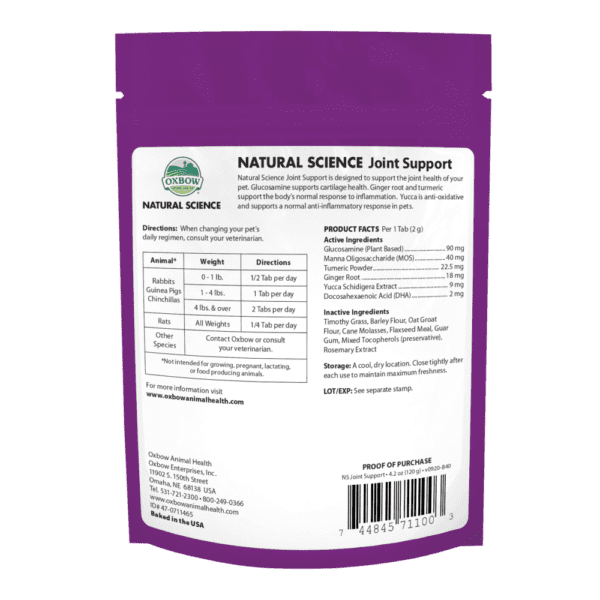 Oxbow Joint Small Animal Supplement - 4.2 Oz