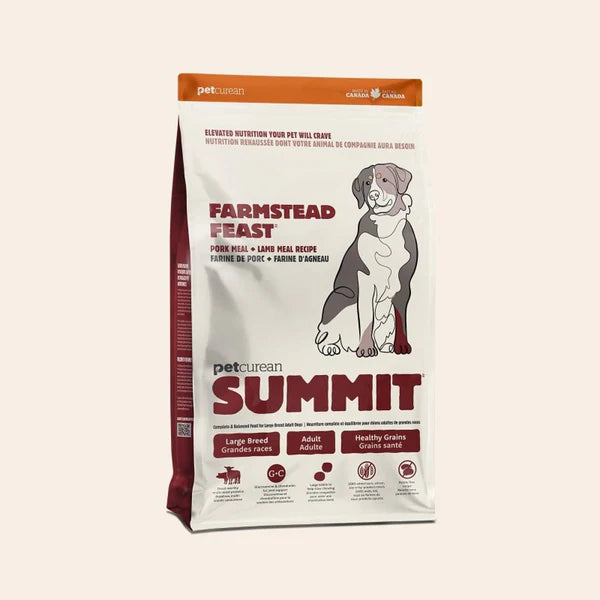 Petcurean Summit Farmstead Feast  Pork & Lamb Large Breed Adult Dog Food