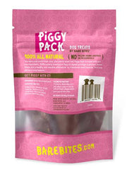 Bare Bites Piggy Pack All Natural Pork Dog Treats - SINGLE INGREDIENT