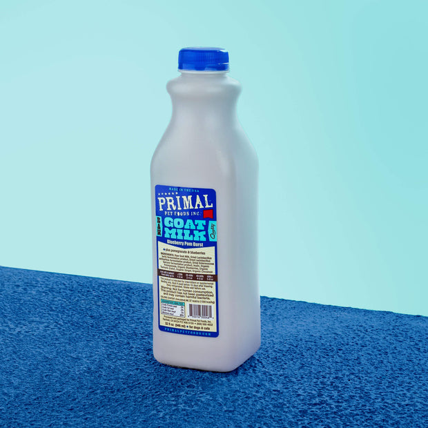 Primal Goat Milk Blueberry Pom Burst Recipe > Frozen (Local Delivery or Pick Up Only)- 32 Oz