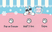 Pup Ice Choccy Lollies Ready to Freeze Dog Ice Cream -2 Pk  Peanut and Chocolate Flavor