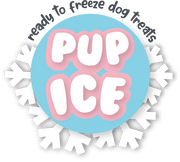 Pup Ice Waffle Cone Ready to Freeze Dog Ice Cream -2 Pk Strawberry Flavor