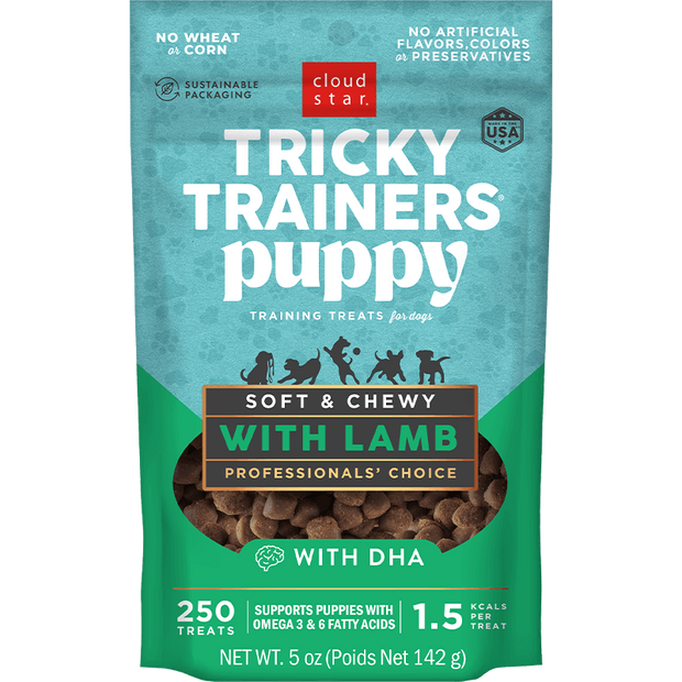 Cloud Star Tricky Trainers PUPPY Soft & Chewy- Lamb- With DHA