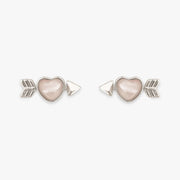 Pura Vida Cupids Bow Silver Earrings