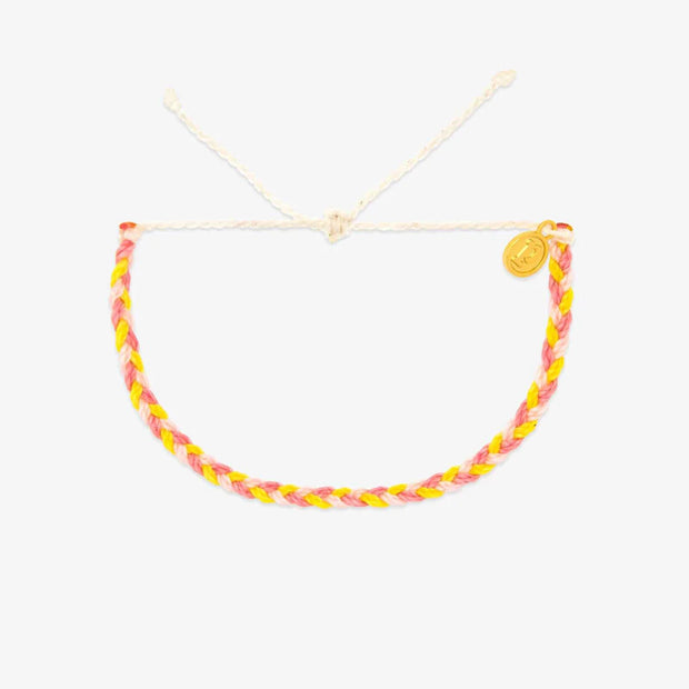 Pura Vida Blushing Lemonade Mini Braided Bracelet