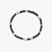 Pura Vida Men's Faceted Pyrite Bead Stretch Bracelet