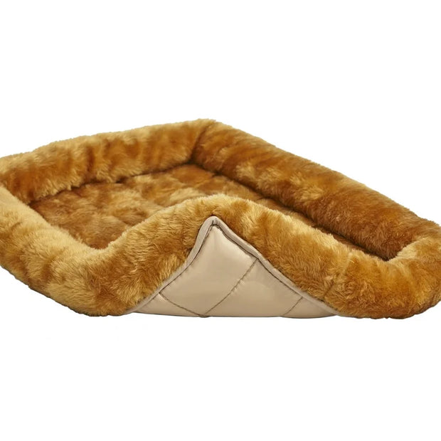 Midwest Quiet Time Cinnamon Sheepskin Pet Bed -Various Sizes