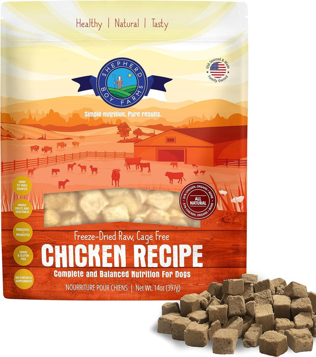 Shepherd Boy Farms Freeze Dried Complete and Balanced Chicken Recipe Food FOR DOGS