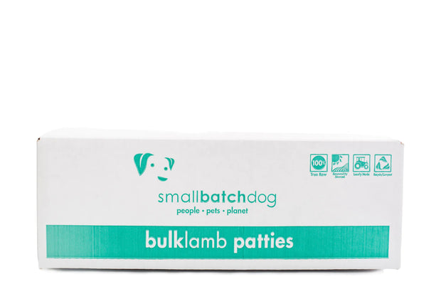 Small Batch Lamb Patties - Frozen Dog Food- Pick up or Local Delivery Only