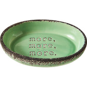 Ethical Cat Spot More More Stoneware Oval Cat Dish 6"