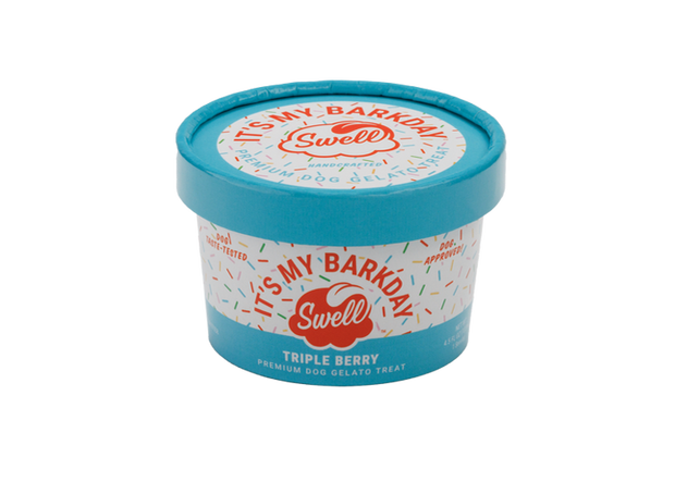 Swell Gelato- It's My BarkDay Triple Berry Frozen Gelato for Dogs - 4.5 Oz