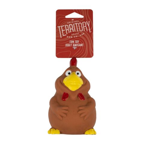 Original Territory 3.6" Chicken Latex Squeaker Dog Toy
