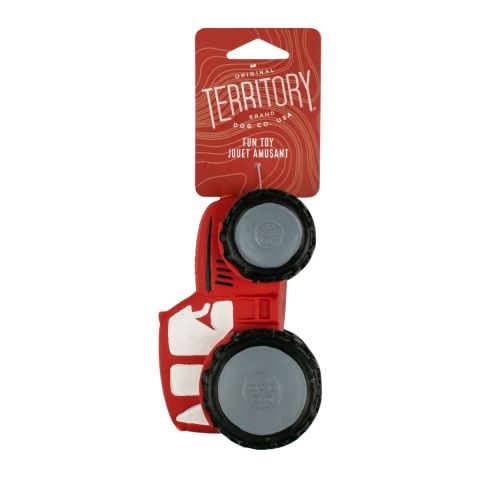 Original Territory 5.8" Tractor Latex Squeaker Dog Toy