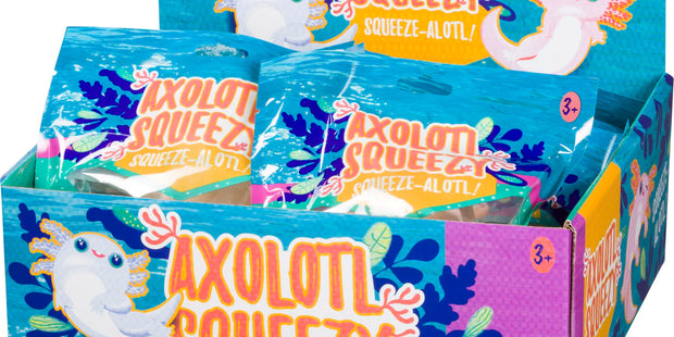Toysmith Axolotl Squeeze Ball- GREAT STOCKING STUFFER