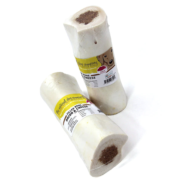 Tuesday's 5-6" Bacon & Cheese Filled Bone Dog Chew- Shrink wrapped