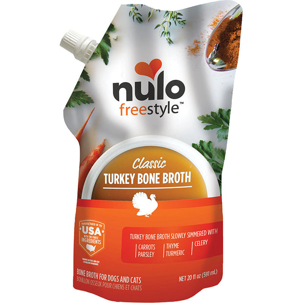 Nulo Classic Turkey Bone Broth for Dogs and Cats