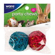 Critter Ware Party Chews Balls Small Animal Treat