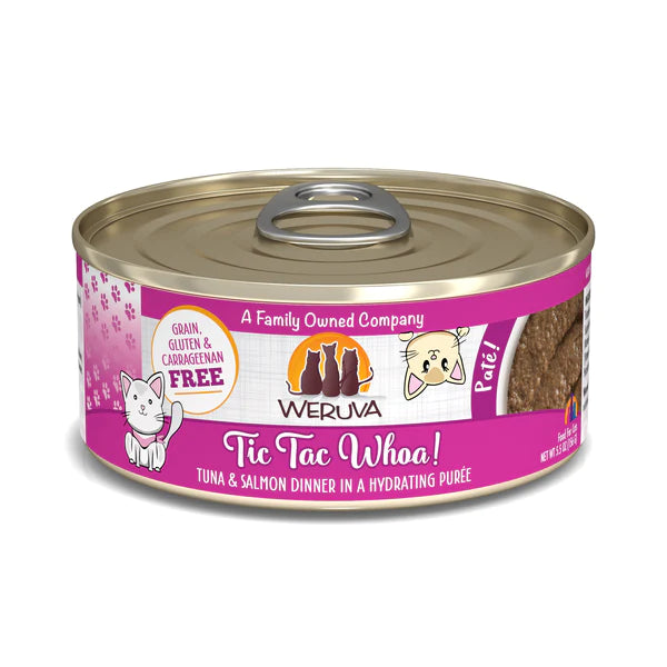 Weruva Tic Tac Whoa Tuna & Salmon in a Hydrating Puree 5.5 Oz Cat Food