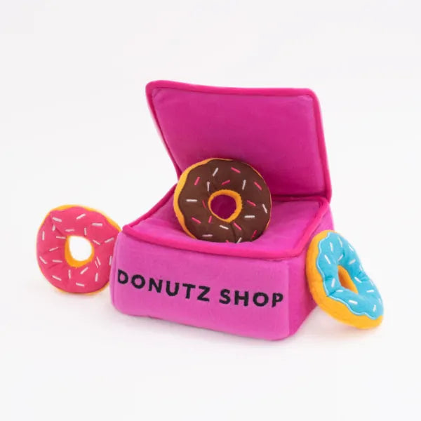 ZIPPY PAWS Burrow™ - Donut Box Dog Toy