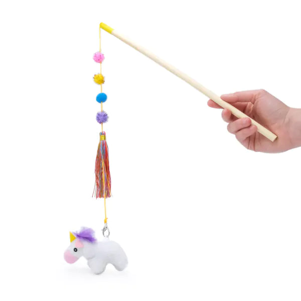ZIPPY CLAWS Zippystick Unicorn Interactive Cat Toy Wand