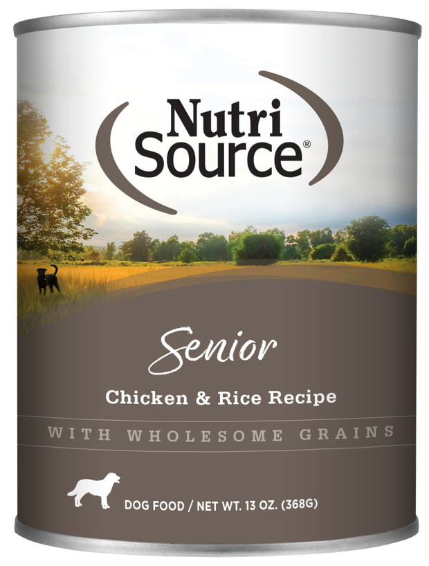 NUTRI SOURCE Senior Chicken and Rice Canned Dog food