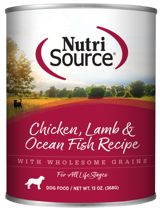 NUTRI SOURCE Chicken, Lamb and Ocean Fish Canned Dog food