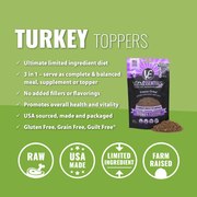 VITAL ESSENTIALS Freeze Dried Raw Turkey Toppers- 6 Oz