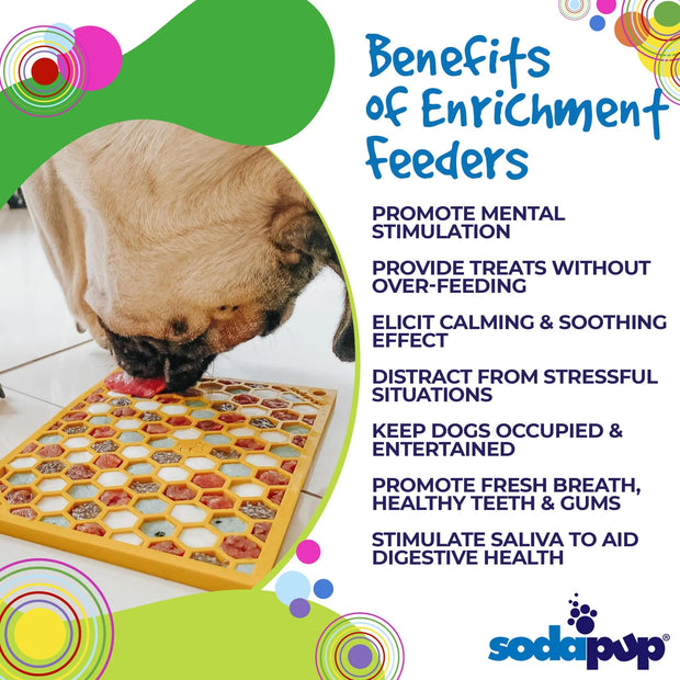 SodaPup Emat Honey Enrichment Lick Mat for Dogs