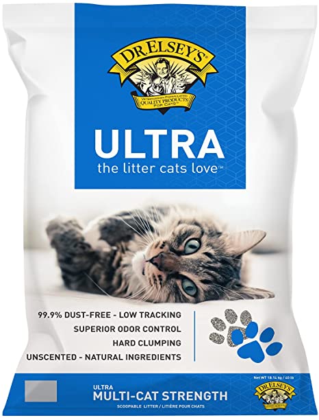 Dr. Elsey's Precious Cat Ultra Scoopable Unscented Cat Litter