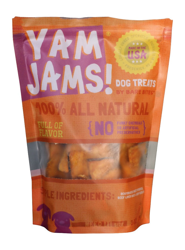 Bare Bites Yam Jams Dog Treats
