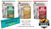COUNTRY NATURALS Premium Dog Treats 3 Pack- Buy More and Save!