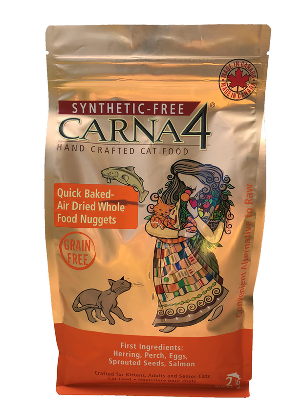 Carna4 Synthetic Free Hand Crafted Grain Free Fish Formula Whole Food Nuggets Cat Food