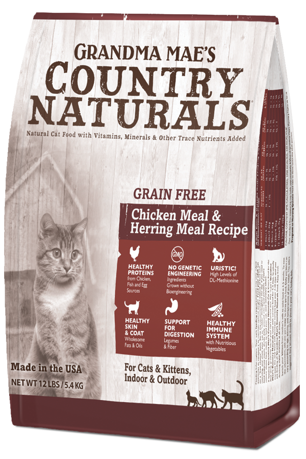 COUNTRY NATURALS Grain free Chicken + Herring Cat Food- For Cats or Kittens