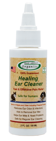 MAD ABOUT ORGANICS Healing Ear Cleaner - For Dogs and Cats