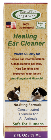 MAD ABOUT ORGANICS Healing Ear Cleaner - For Dogs and Cats