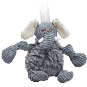 Hugglehounds Ellamae the Elephant Fleece Flufferknottie- Dog Toy -CLEARANCE