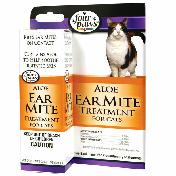 Four Paws Aloe Ear Mite Treatment for Cats