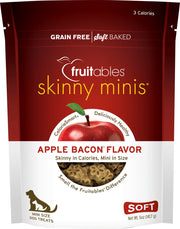 Fruitables Skinny Minis Soft Chew Dog Treat- Apple-n-Bacon