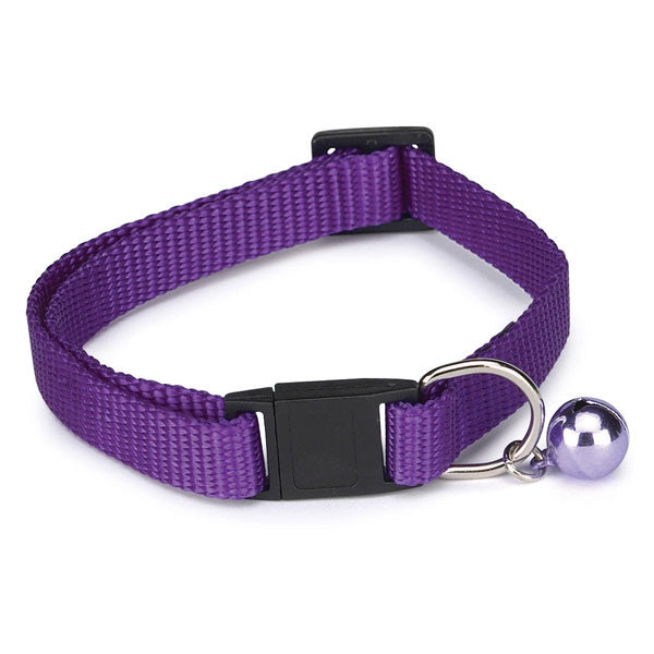 Meow Town Nylon Cat Collar with Bell