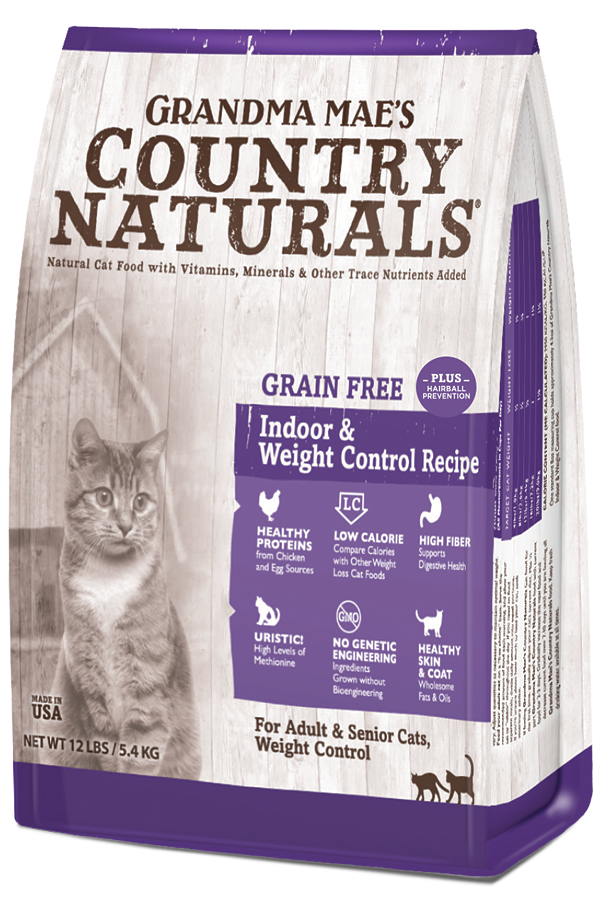 COUNTRY NATURALS Weight Control + Hairball Relief Recipe Grain Free Indoor Cat Food