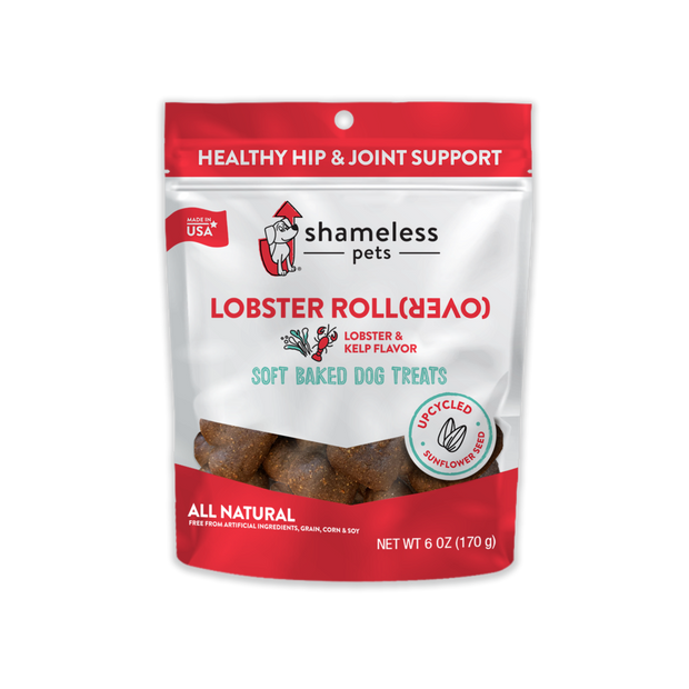 SHAMELESS PETS Lobster Roll (OVER) Lobster & Kelp Soft Baked Dog Treats