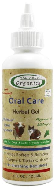 MAD ABOUT ORGANICS Oral Care Herbal Gel - For Dogs and Cats